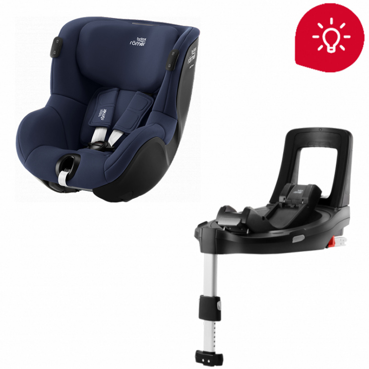 фото Автокресло britax roemer dualfix isense indigo blue + база flex base isense 2000035114
