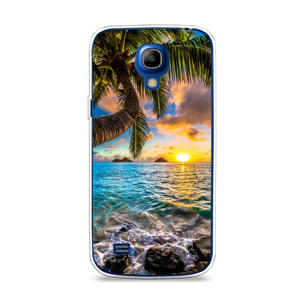 

Чехол Awog на Samsung Galaxy S4 mini / Самсунг S4 mini "Восход 5", Голубой;желтый;зеленый, 24050-4
