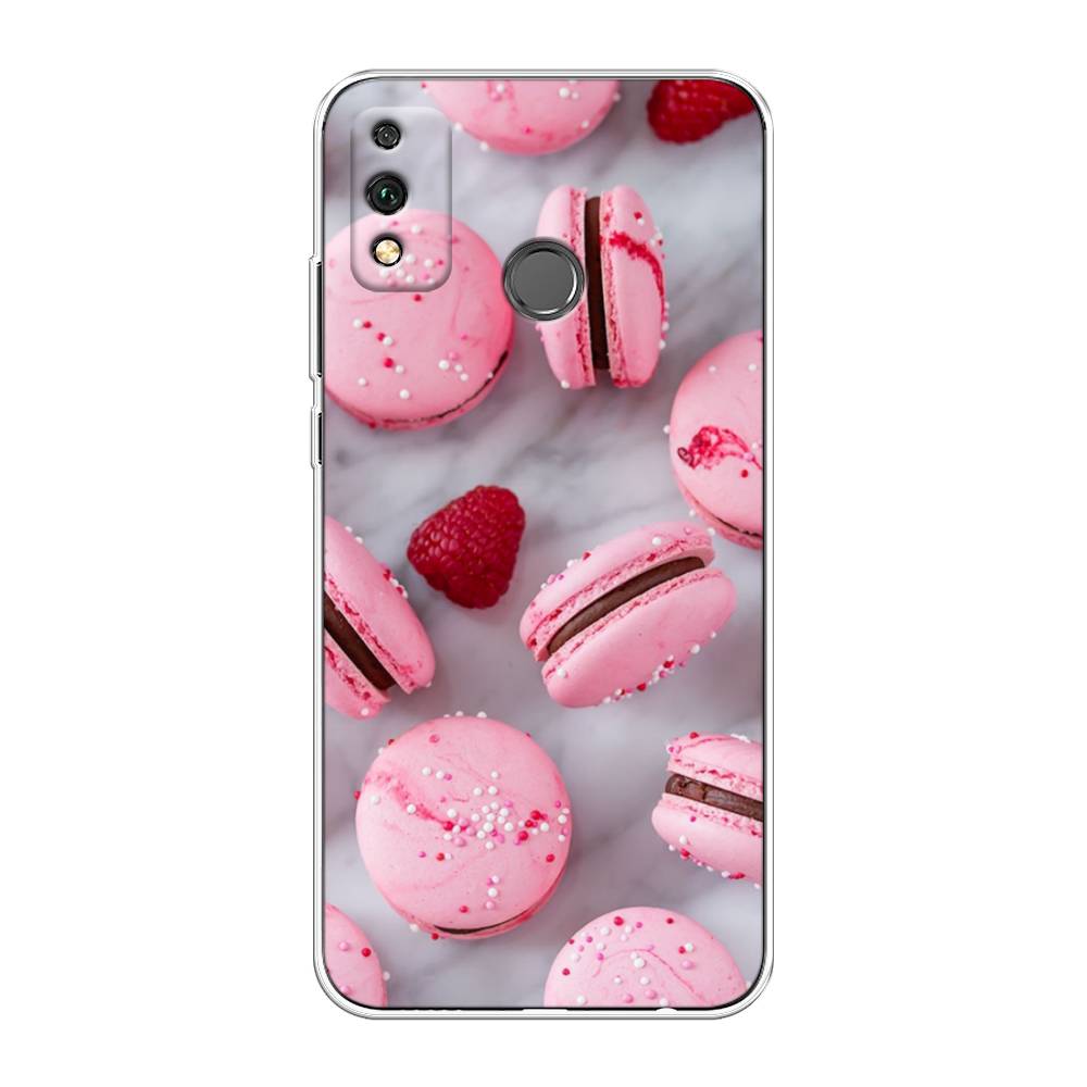

Чехол Awog на Honor 9X Lite "Макарони с малиной", Серый;розовый, 6104250-10
