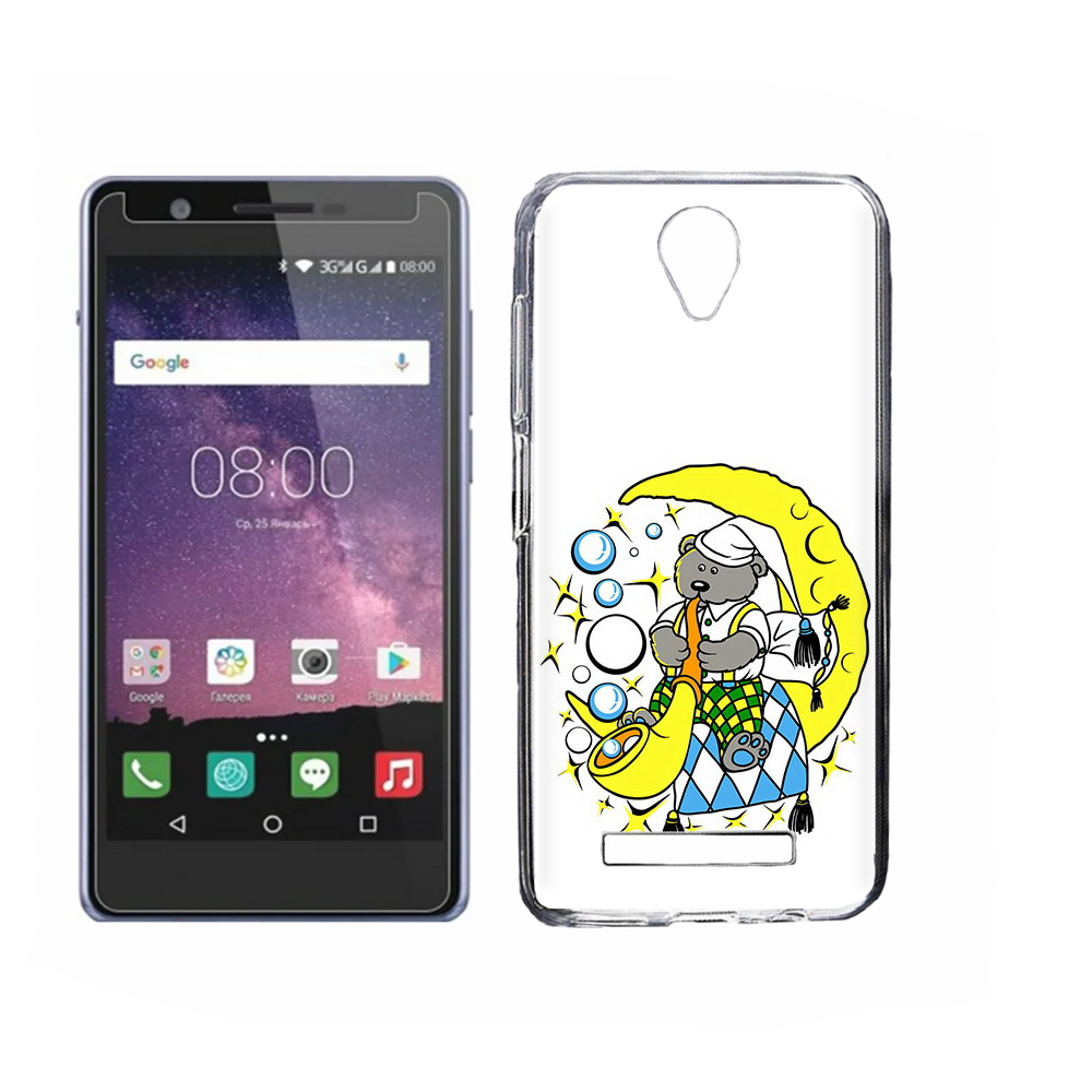

Чехол MyPads Tocco для Philips S318 Сырная луна, Прозрачный, Tocco