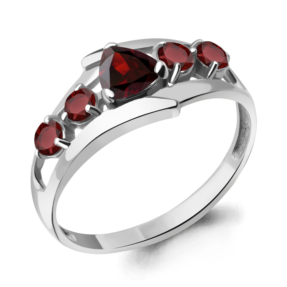 

Кольцо из серебра с гранатом Aquamarine Aquamarine 6963203_925_р р. 17, 6963203_925_р