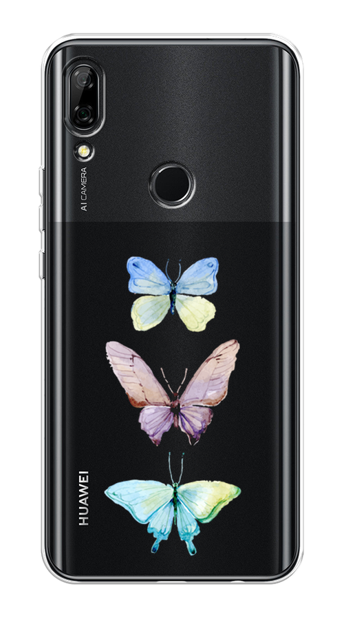 

Чехол на Honor 9X, Huawei P Smart Z "Акварельные бабочки", Бирюзовый;розовый, 69950-1