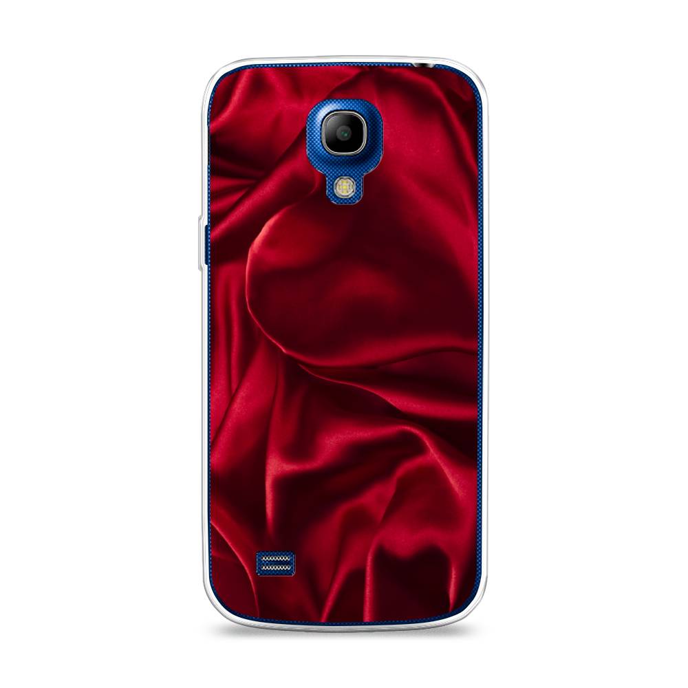 

Чехол Awog на Samsung Galaxy S4 mini / Самсунг S4 mini "Текстура красный шелк", 24050-3
