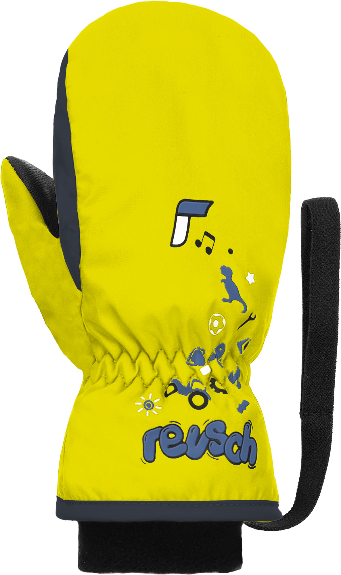 Варежки Горнолыжные Reusch Kids Mitten Safety Yellow/Dress Blue (Inch (Дюйм):Iii)