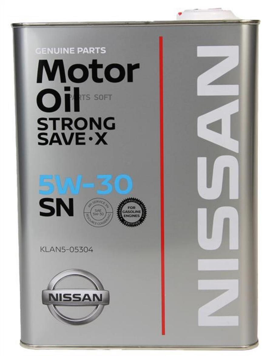 Моторное масло Nissan синтетическое Strong Savexsn 5w30 4л