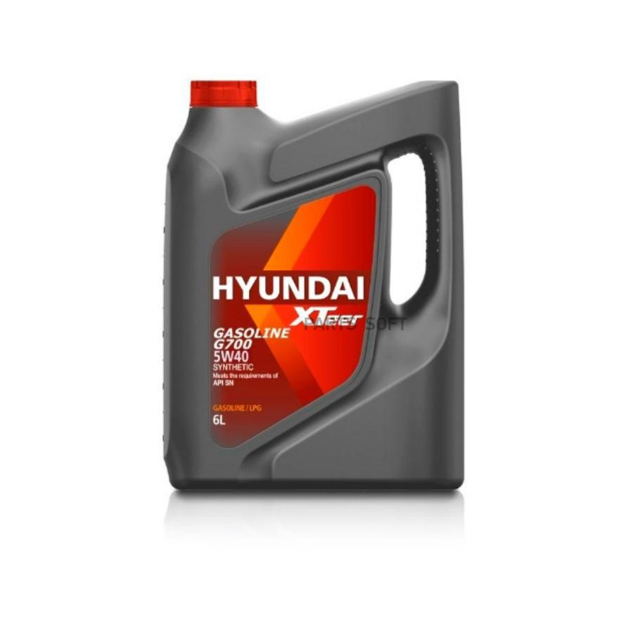 

Масло моторное HYUNDAI XTeer Gasoline G700 5W40 SN, 6 л синт 1шт
