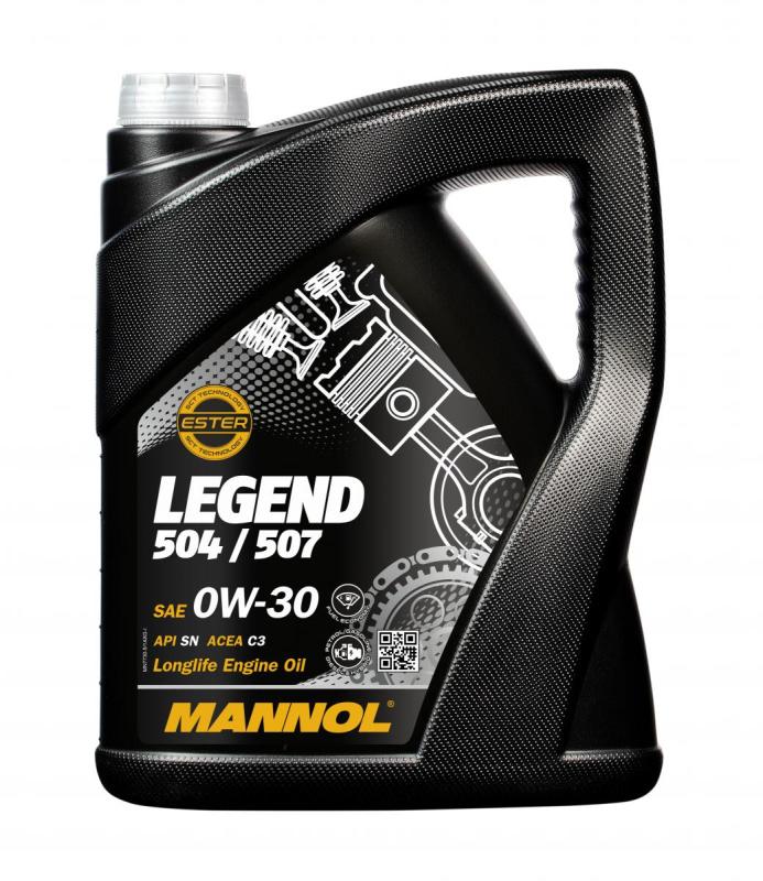 

Моторное масло синтетическое MANNOL LEGEND 504/507 7730, 0W-30, 5, л.