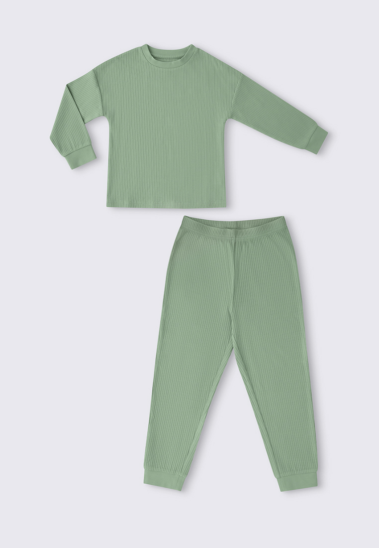 Пижама детская Oldos OCSS23UW3FT14, цвет хаки, размер 110