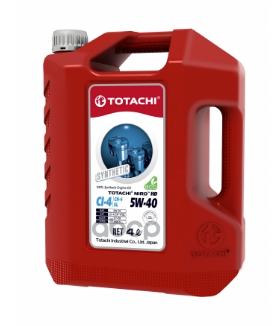 фото Масло моторное totachi niro hd synthetic api ci-4/sl 5w-40 синтетическое 4 л 17804 totachi