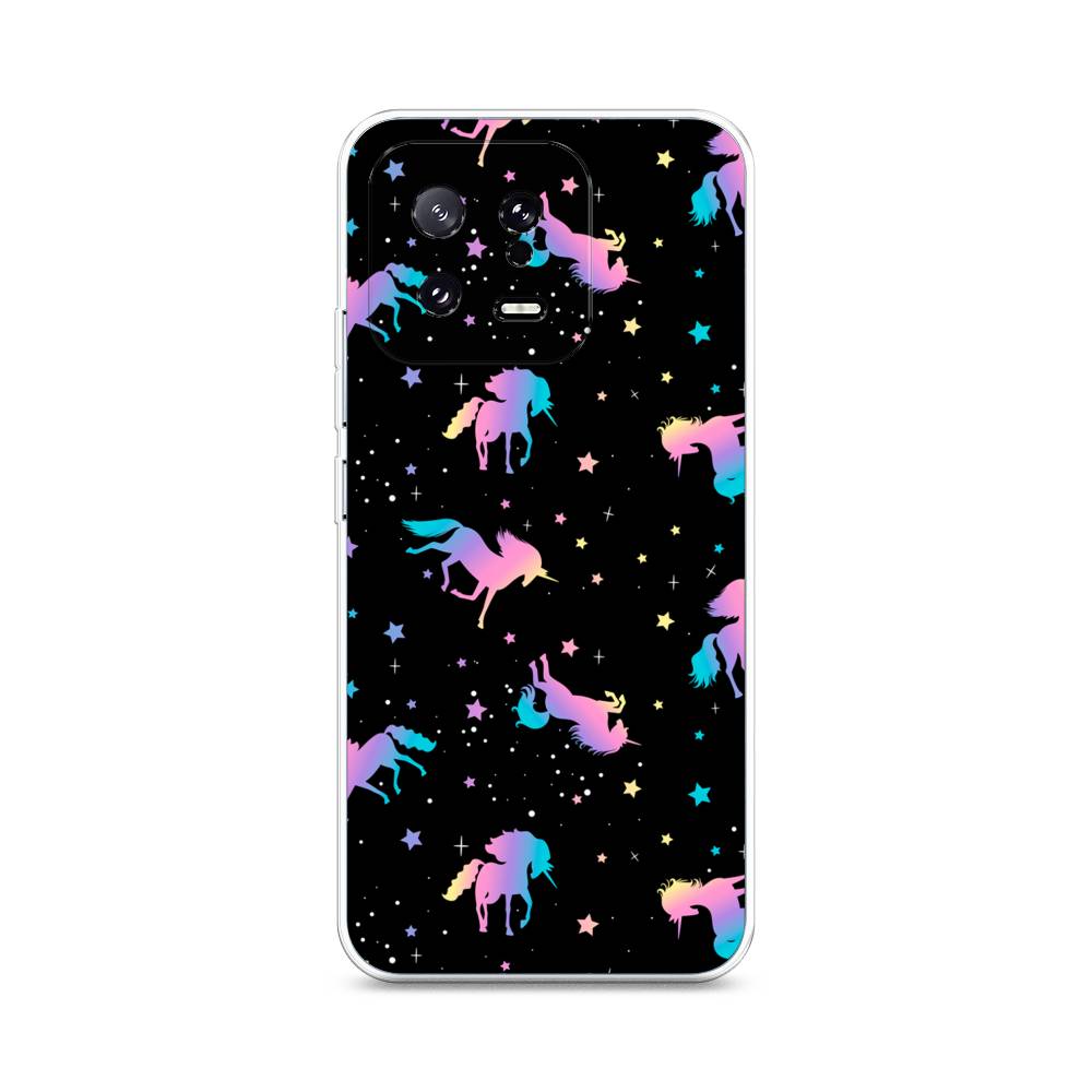 

Чехол на Xiaomi 13 5G "Единороги градиент", Черный;розовый;голубой, 317250-1