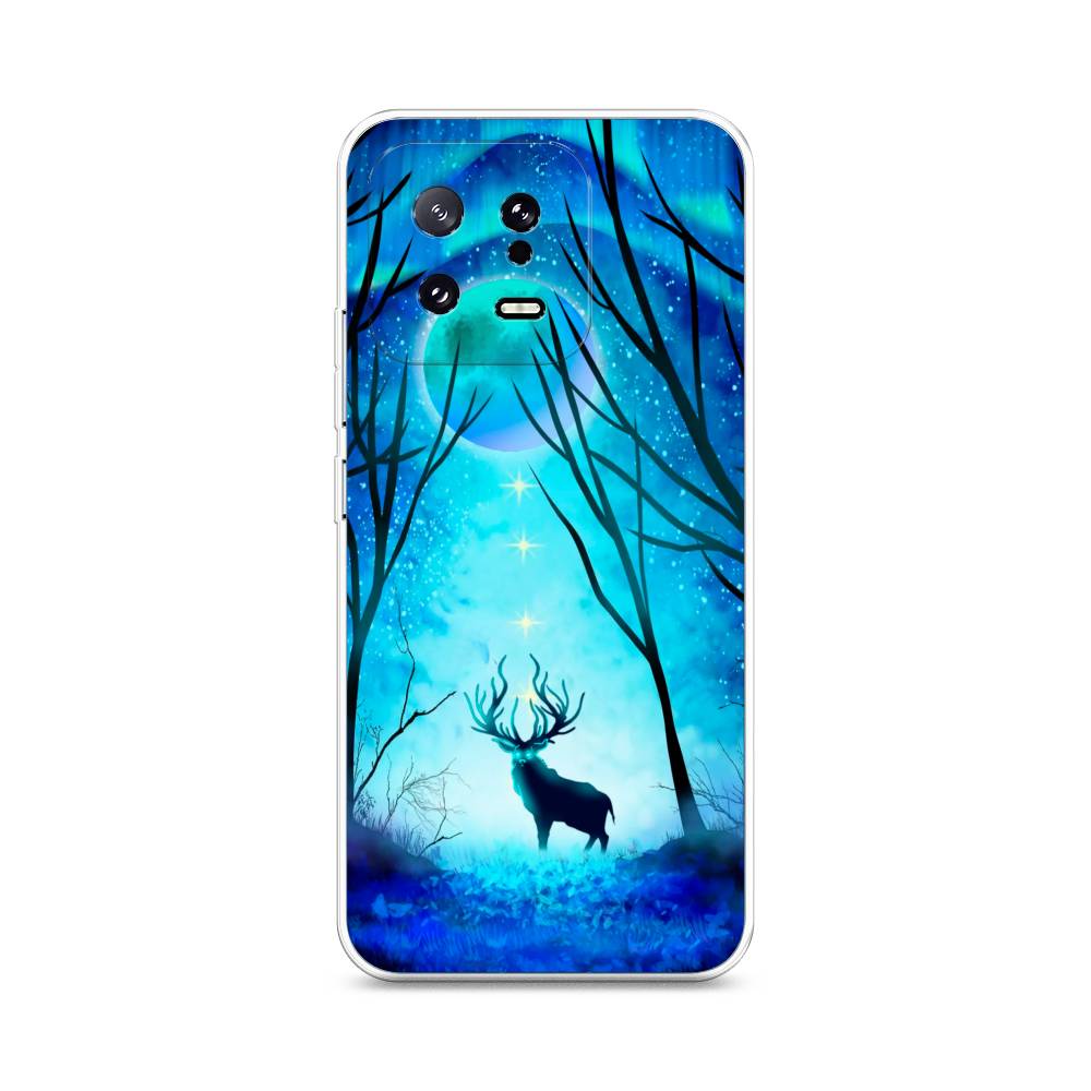 

Чехол на Xiaomi 13 5G "Олень северное сияние", Синий;черный;голубой, 317250-1