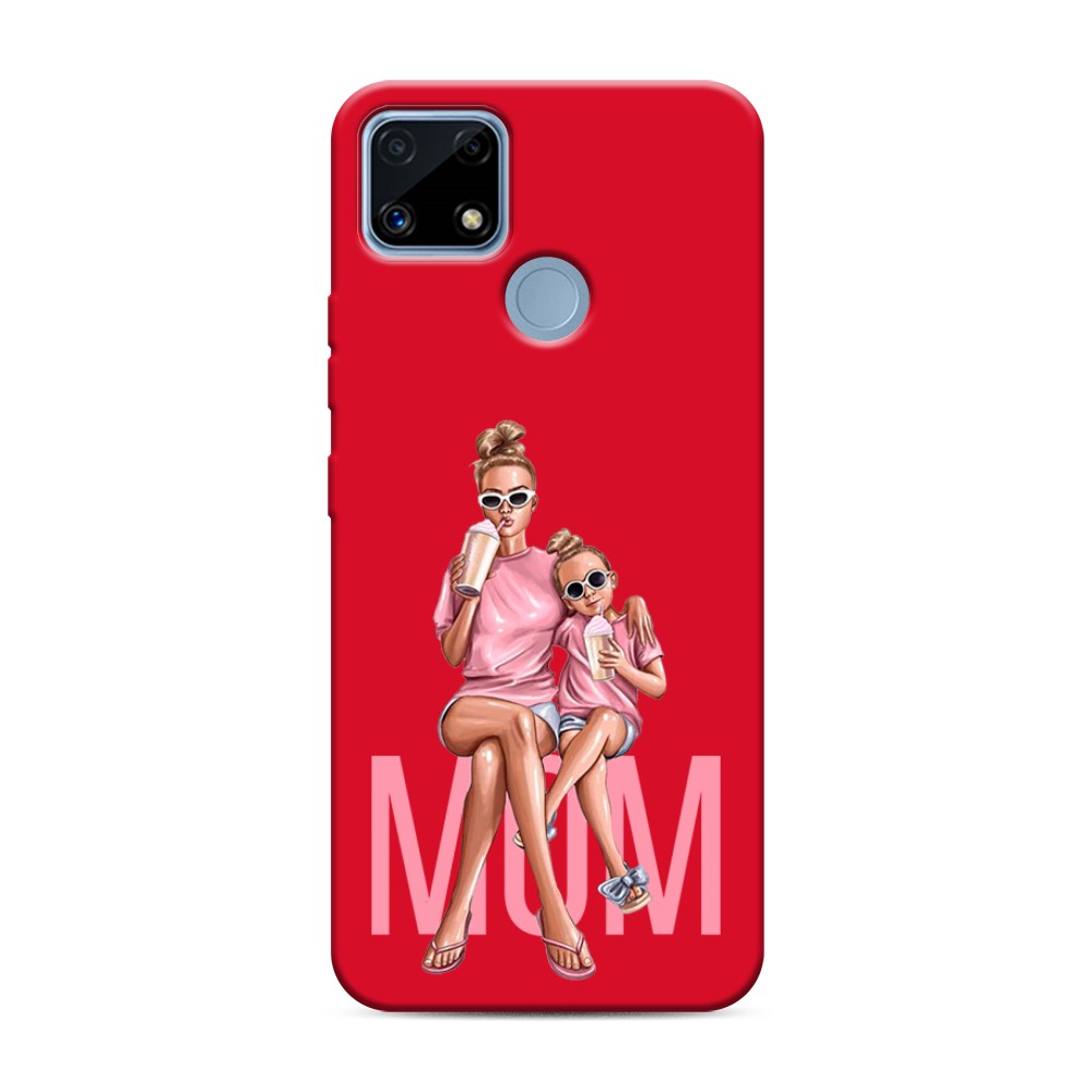 

Чехол Awog на Realme C25/ C25s "Lovely mom", Бежевый;розовый;прозрачный, 257453-1