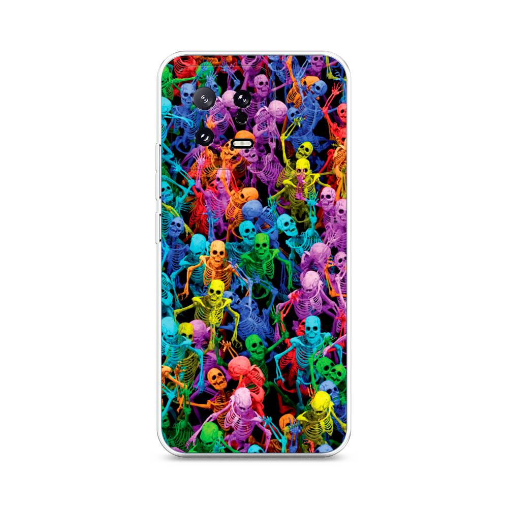 

Чехол на Xiaomi 13 5G "Вечеринка скелетов", Фиолетовый;желтый;оранжевый, 317250-6