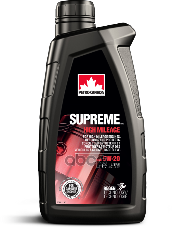 

Масло Моторное Supreme Synthetic High Mileage 5w-20 1л PETRO-CANADA арт. MOHM52C12