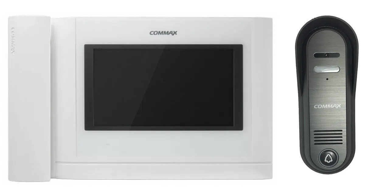 

Комплект видеодомофона и вызывной панели COMMAX CDV-704MHA (Белый) / 4CPN3