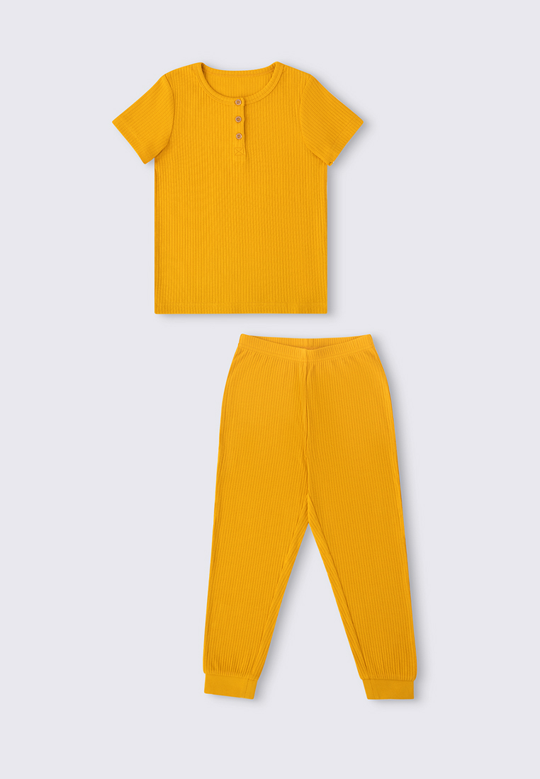 Пижама детская Oldos OCSS23UW1KC16, цвет охра, размер 140