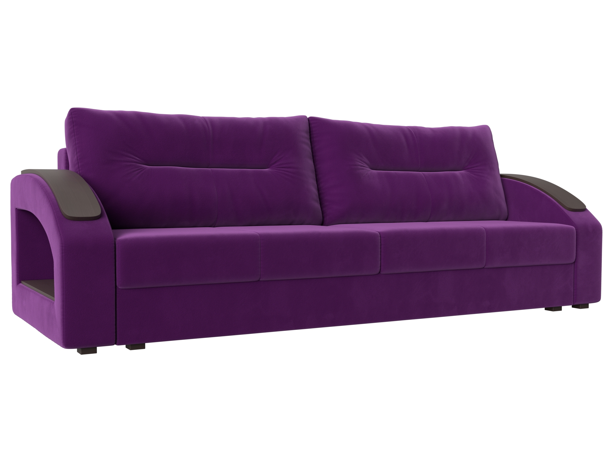 

Диван прямой Канзас микровельвет фиолетовый, Диван прямой Канзас