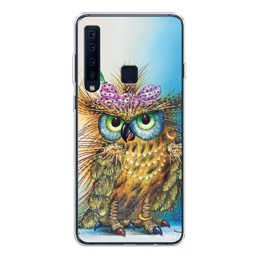 

Чехол на Samsung Galaxy A9 2018 "Модная сова", Коричневый;голубой, 26650-1