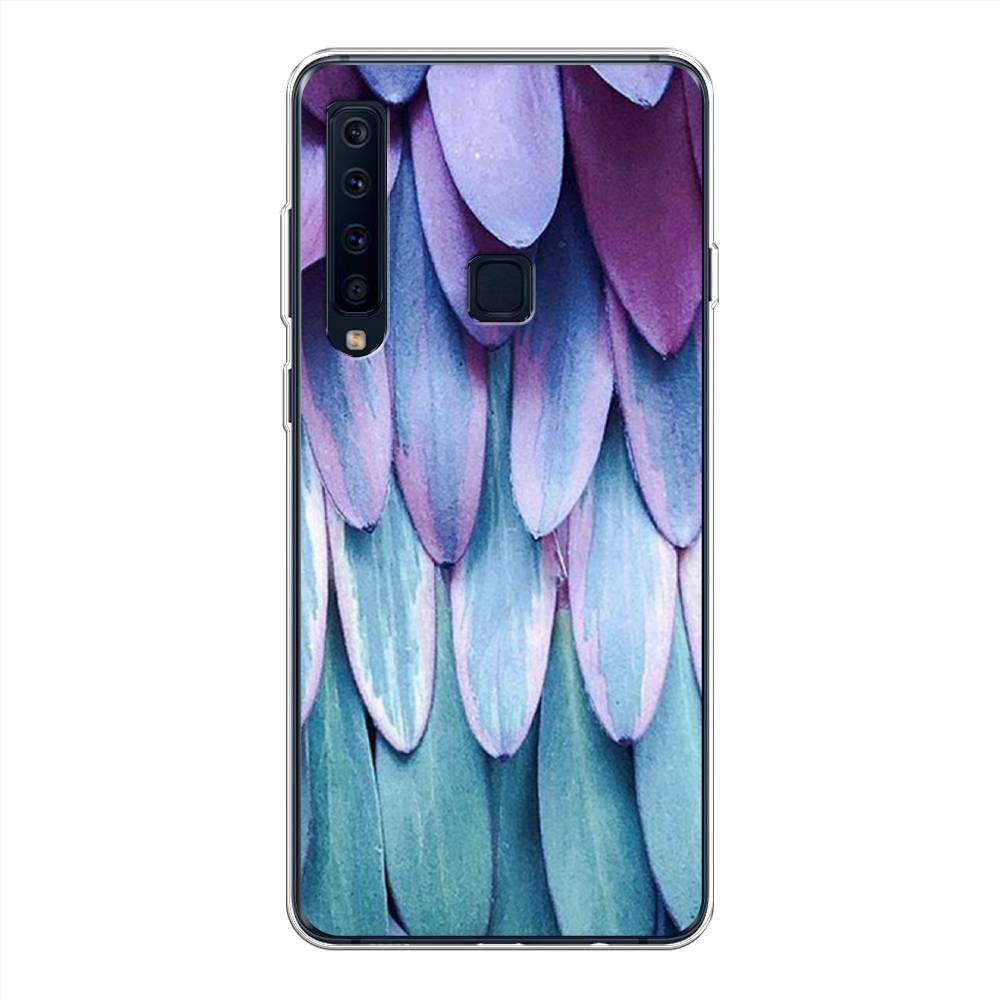 

Чехол на Samsung Galaxy A9 2018 "Синее перо", Фиолетовый;голубой, 26650-3