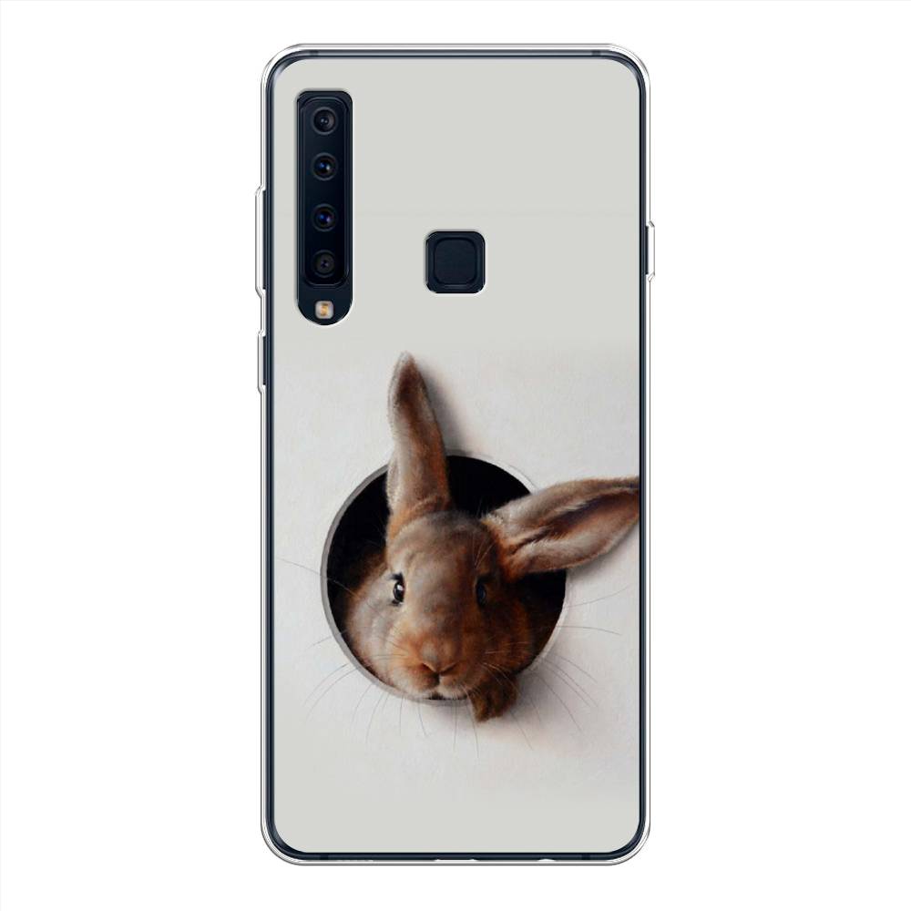

Чехол на Samsung Galaxy A9 2018 "Любопытный кролик", Серый;коричневый, 26650-1