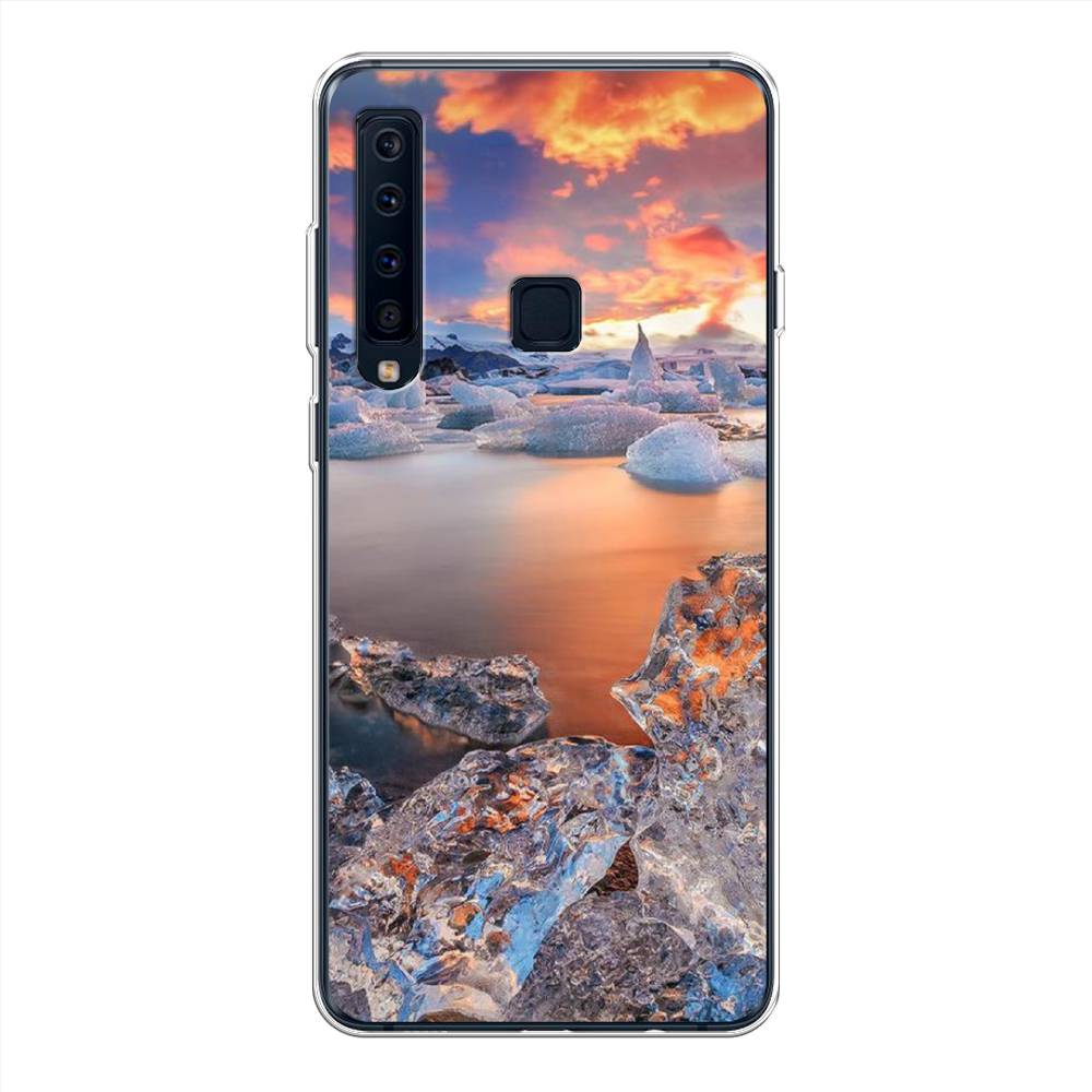 

Чехол на Samsung Galaxy A9 2018 "Ледники", Синий;оранжевый, 26650-2
