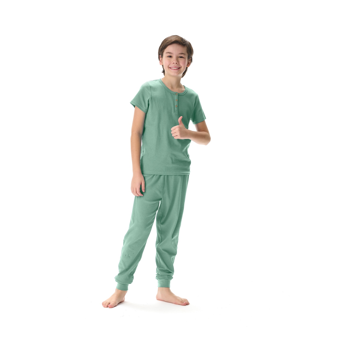 Пижама детская Oldos OCSS23UW1KC16, цвет ментоловый, размер 128