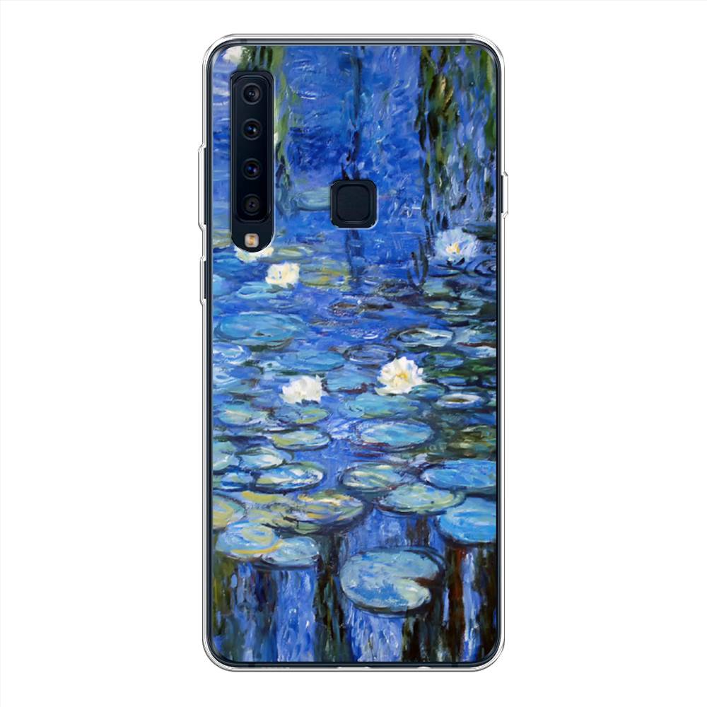 

Чехол на Samsung Galaxy A9 2018 "Нарисованный пруд", Синий;зеленый, 26650-4