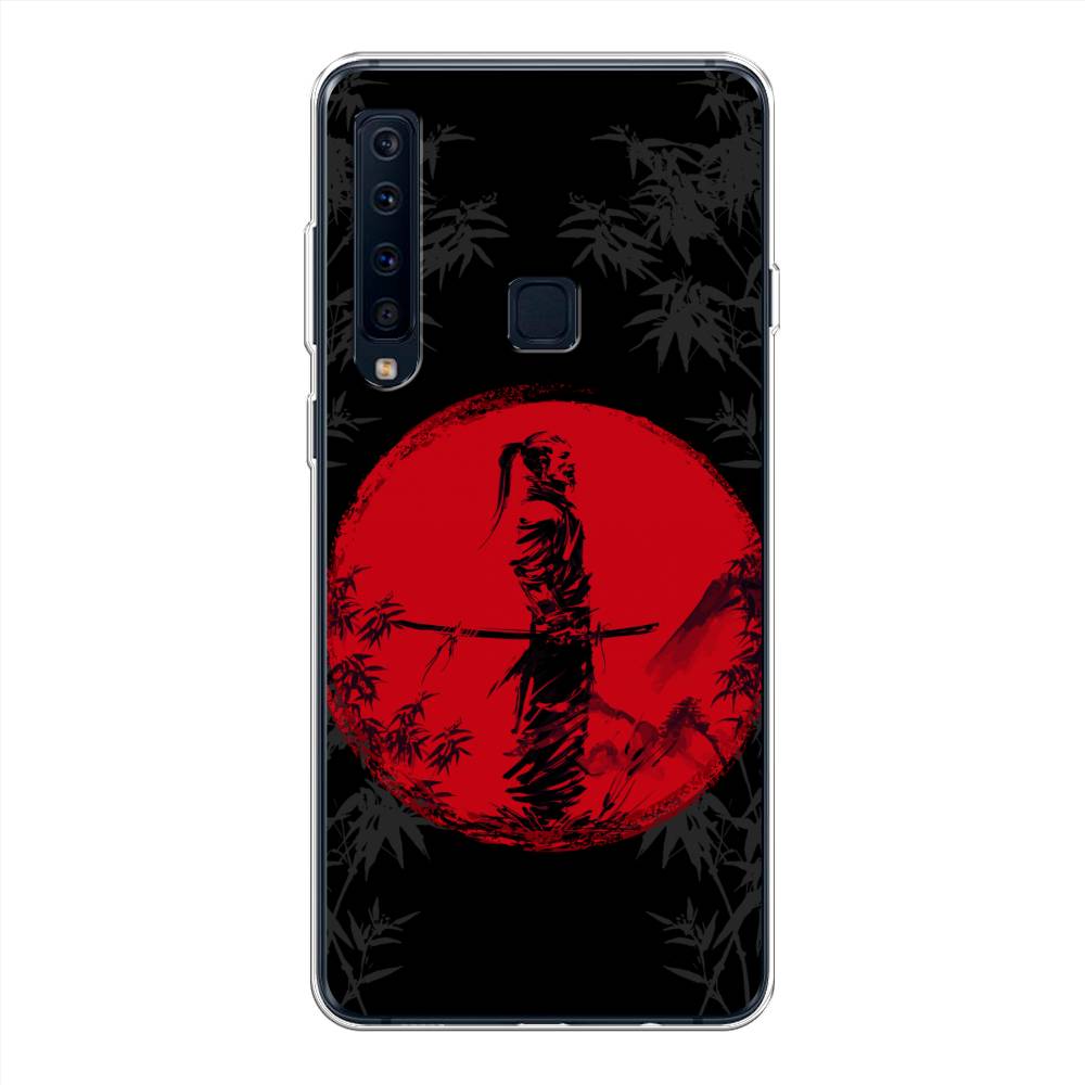 

Чехол на Samsung Galaxy A9 2018 "Самурай на красном фоне", Черный;красный;серый, 26650-4
