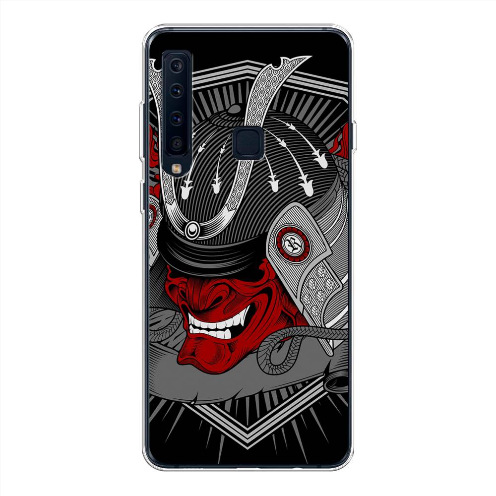 

Чехол на Samsung Galaxy A9 2018 "Красная маска самурая", Белый;красный;черный, 26650-4