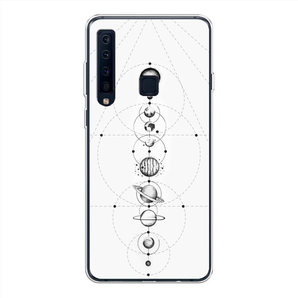 

Чехол на Samsung Galaxy A9 2018 "Парад планет", Серый, 26650-2