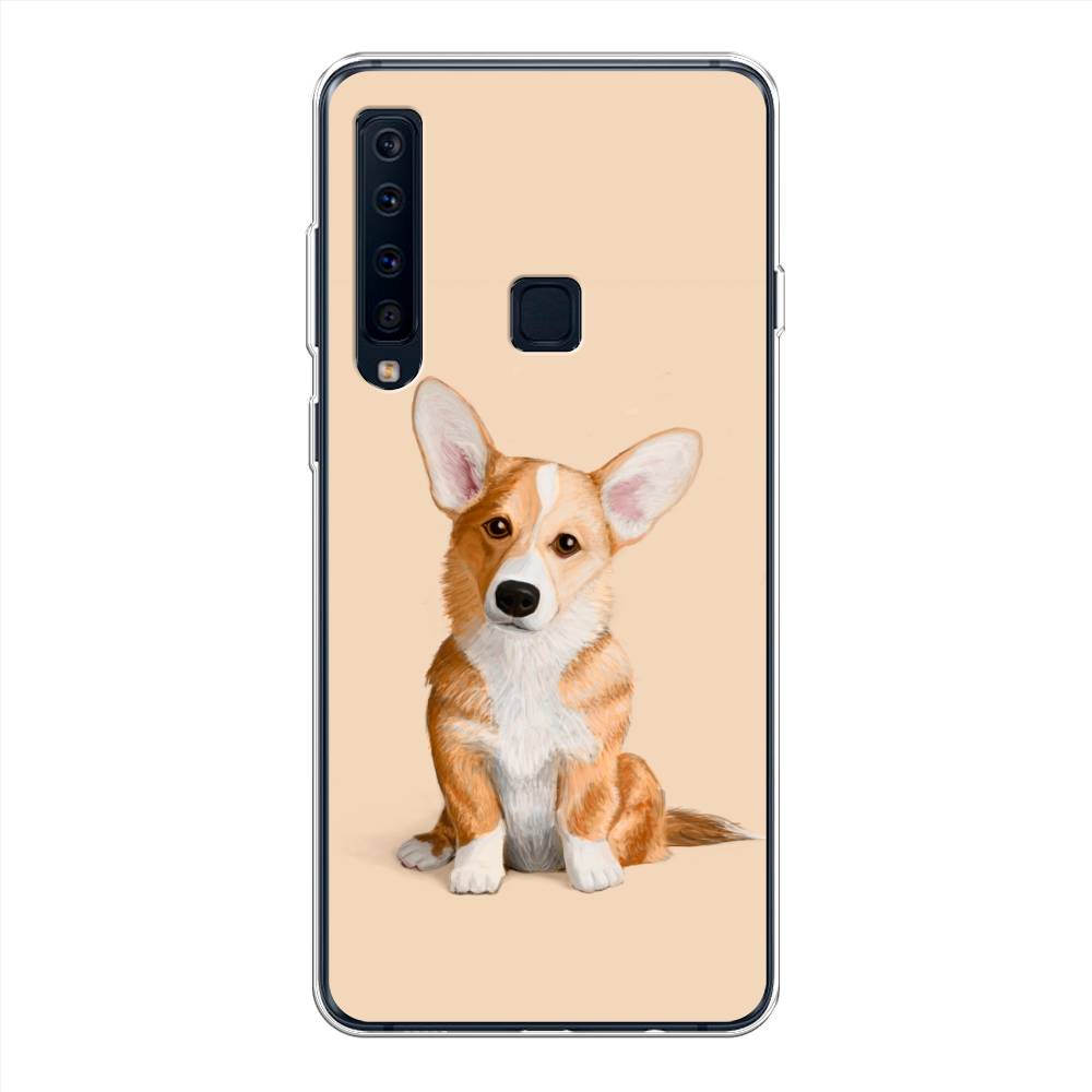 

Чехол на Samsung Galaxy A9 2018 "Грустный Корги", Коричневый;бежевый, 26650-1