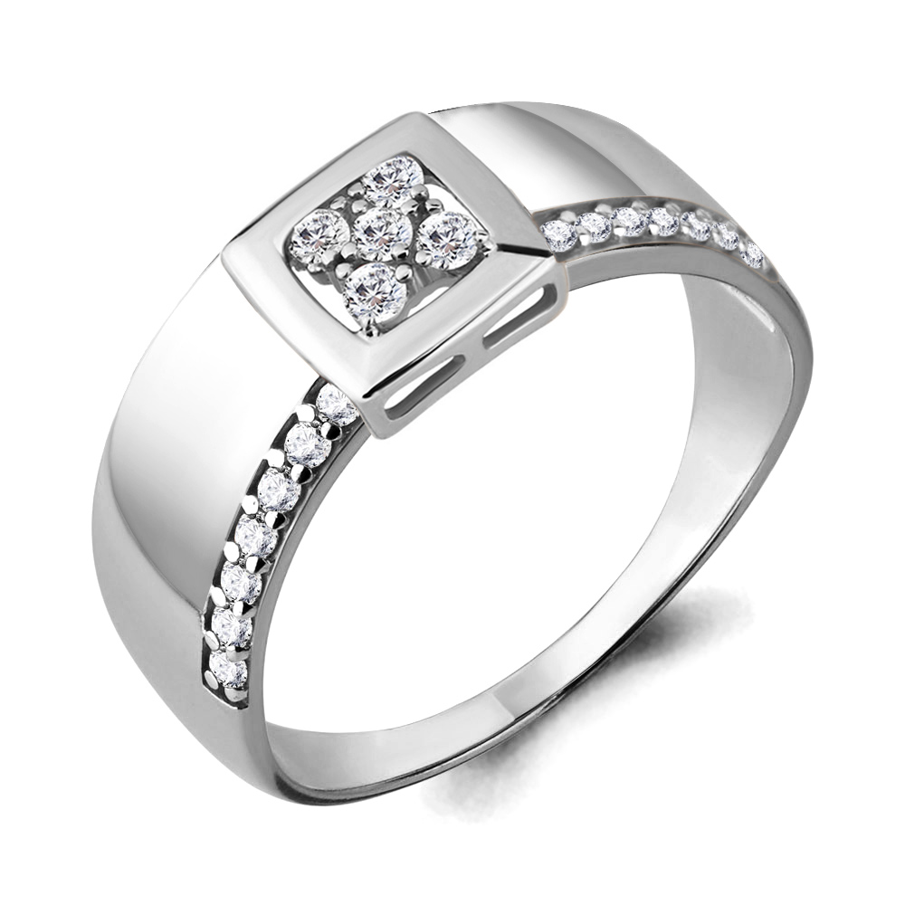 

Кольцо из серебра с фианитом Aquamarine Aquamarine 68320А_925_р р. 16, 68320А_925_р