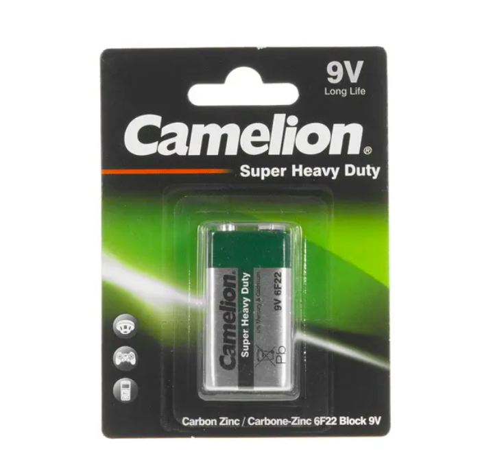 

Батарейка Camelion 6F22-BP1G крона (6F22), Camelion 6F22-BP1G