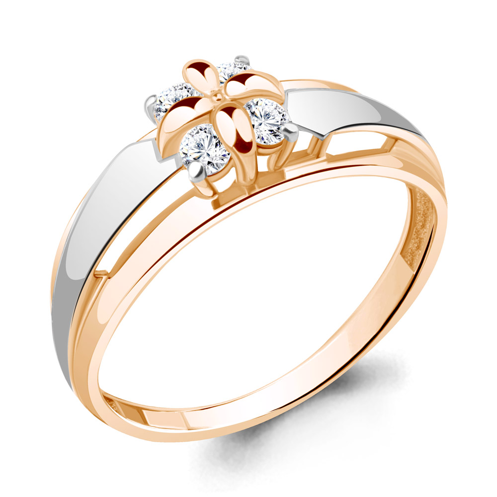 

Кольцо из серебра с фианитом Aquamarine Aquamarine 68318А_925_з р, 68318А_925_з