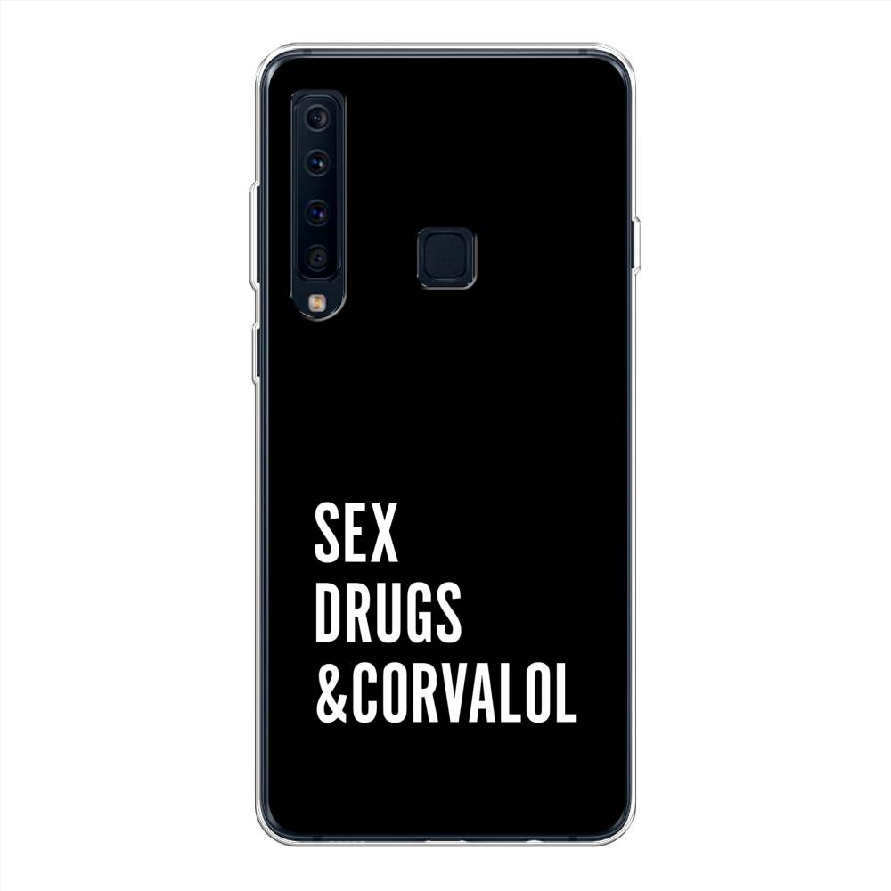

Чехол на Samsung Galaxy A9 2018 "Corvalol", Черный;серый;белый, 26650-6