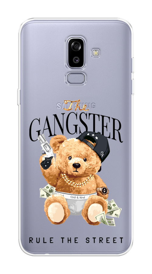 

Чехол на Samsung Galaxy J8 "The Gangster", Бежевый;серый;черный, 26550-6