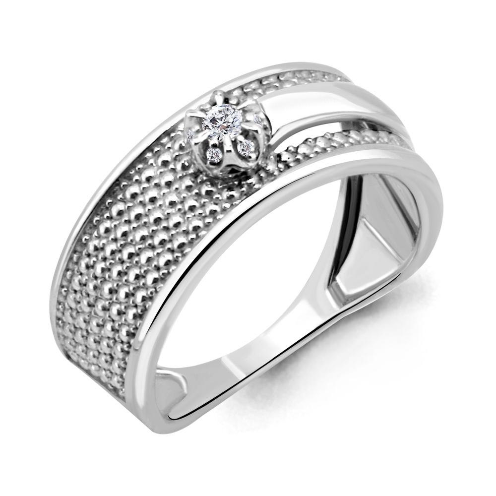

Кольцо из серебра с фианитом Aquamarine Aquamarine 68296А_925_р р. 18, 68296А_925_р