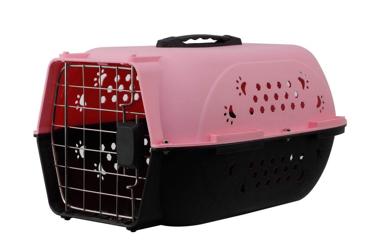 фото Авиа переноска для домашних животных чистый котик 48х32х26 см, розовый