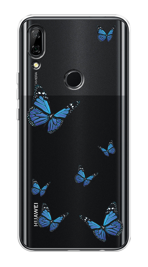 

Чехол на Honor 9X/Huawei P Smart Z "Blue butterflies", Синий;черный, 69950-1