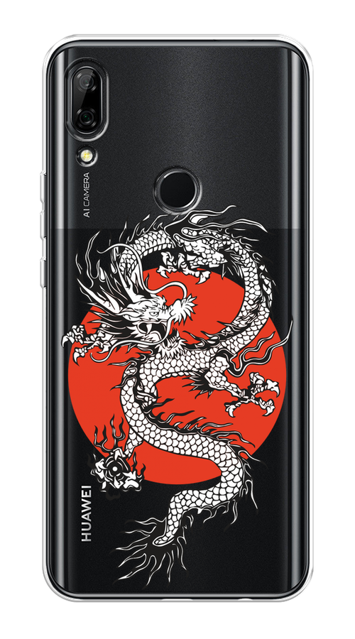 

Чехол на Honor 9X, Huawei P Smart Z "Восходящий дракон", Белый;черный;красный, 69950-1