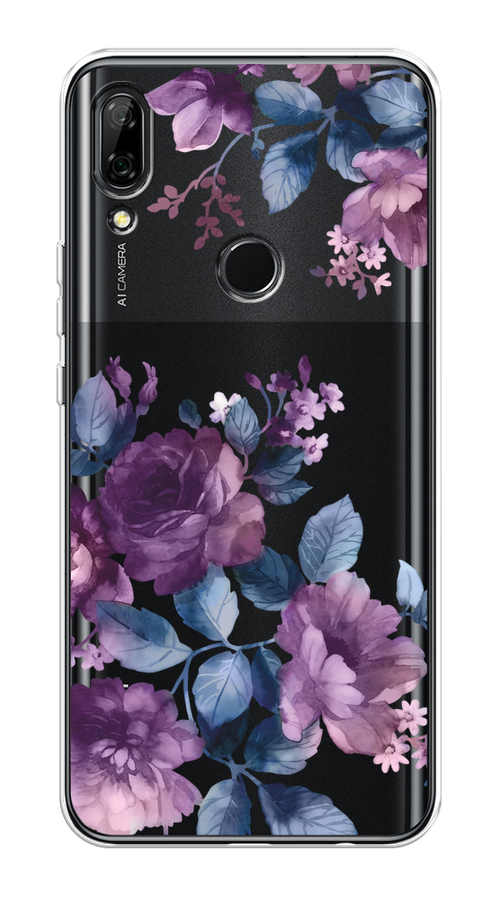 

Чехол на Honor 9X/Huawei P Smart Z "Purple Blossoms", Синий;фиолетовый, 69950-1
