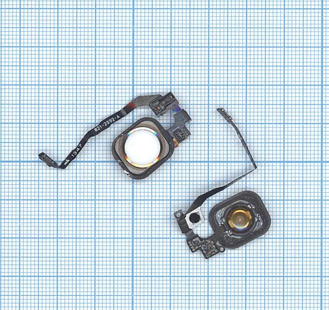 

Кнопка HOME в сборе с механизмом и шлейфом для iPhone 5S золотая, Золотистый