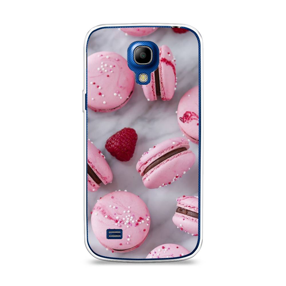 

Чехол Awog на Samsung Galaxy S4 mini / Самсунг S4 mini "Макарони с малиной", Серый;розовый, 24050-10