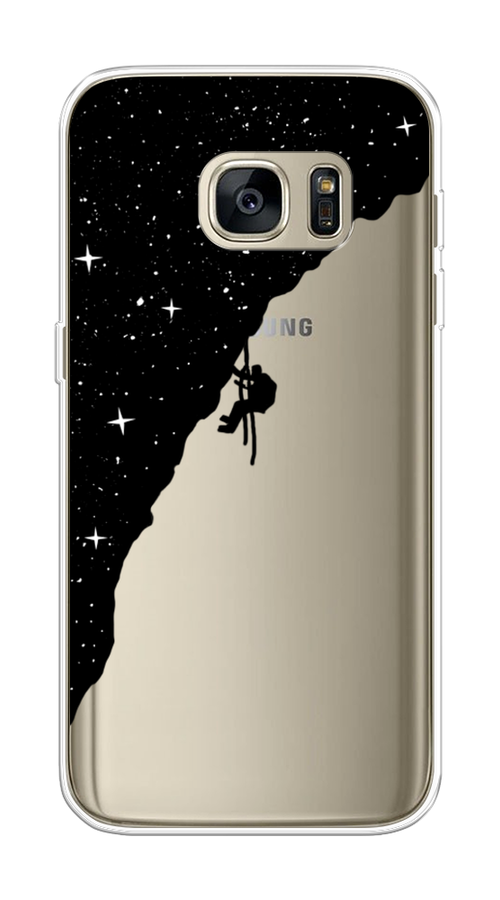 

Чехол Awog на Samsung Galaxy S7 "Скалолаз в космосе", Черный;белый;бежевый, 24550-4