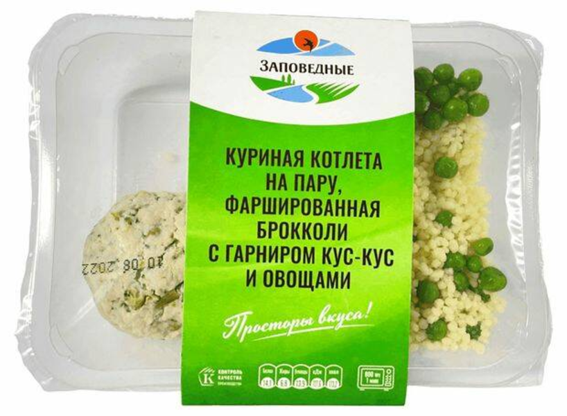 

Котлета куриная Заповедные Продукты с кус-кусом 200 г