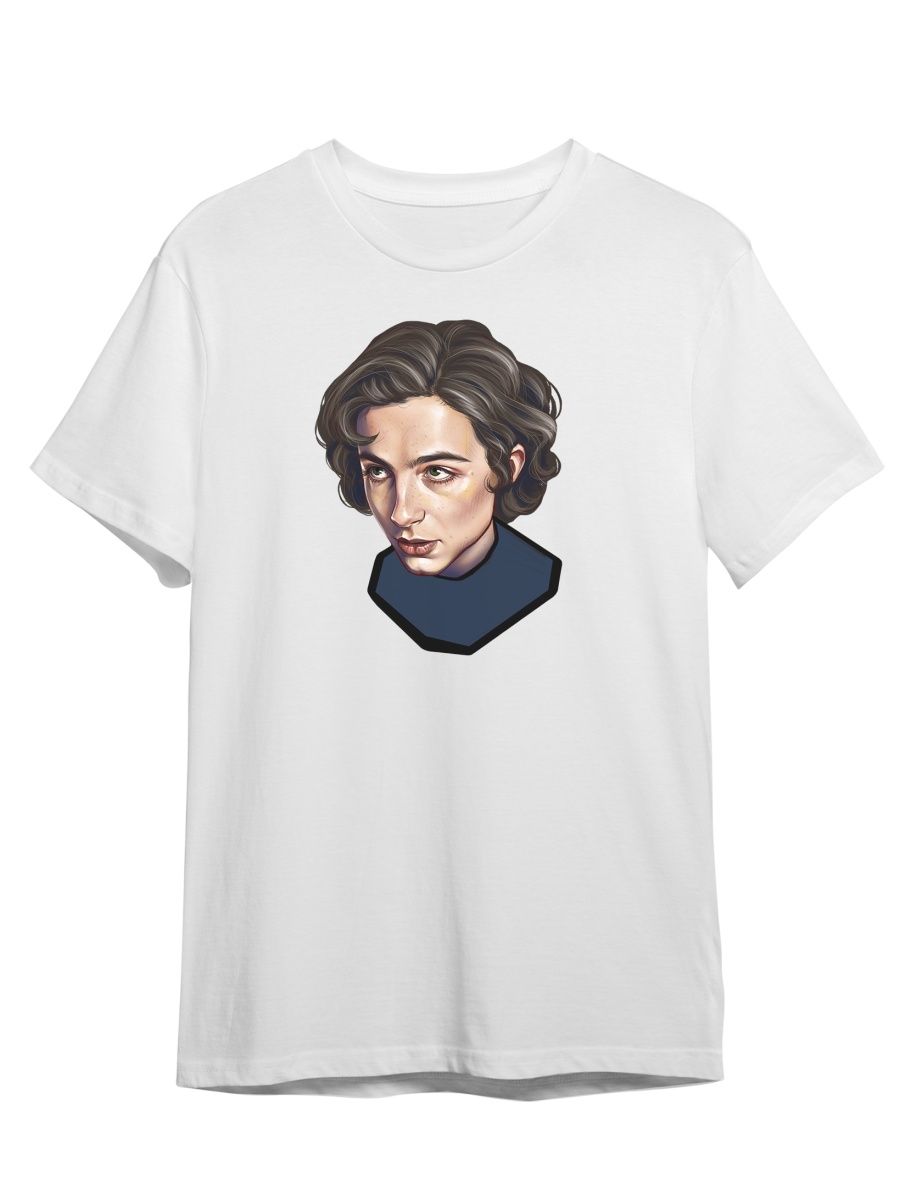 

Футболка унисекс СувенирShop Тимотии Шаламе/Chalamet/Дюна 2 белая S, Белый, "Тимотии Шаламе/Chalamet/Дюна" 2