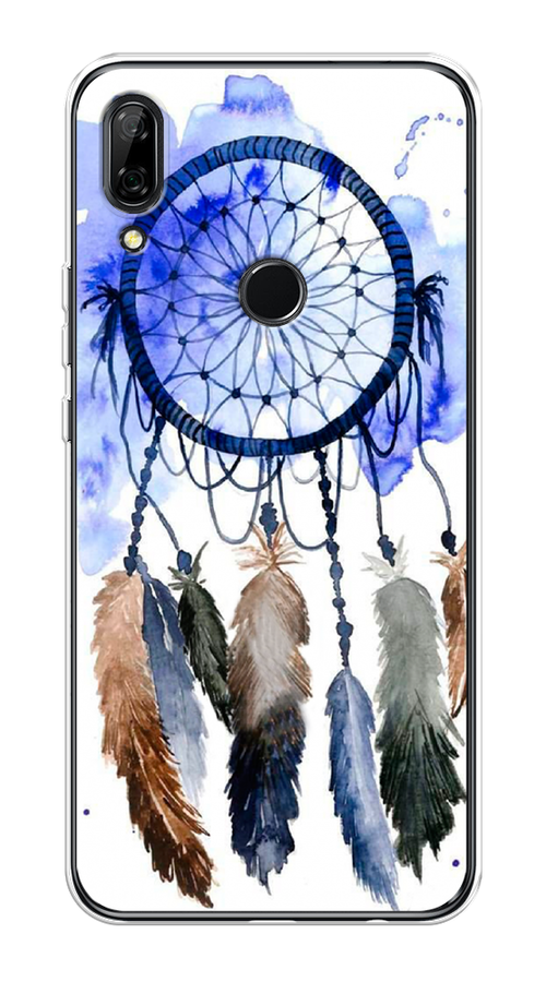 

Чехол на Honor 9X, Huawei P Smart Z "Ловец снов 1", Коричневый;синий, 69950-1