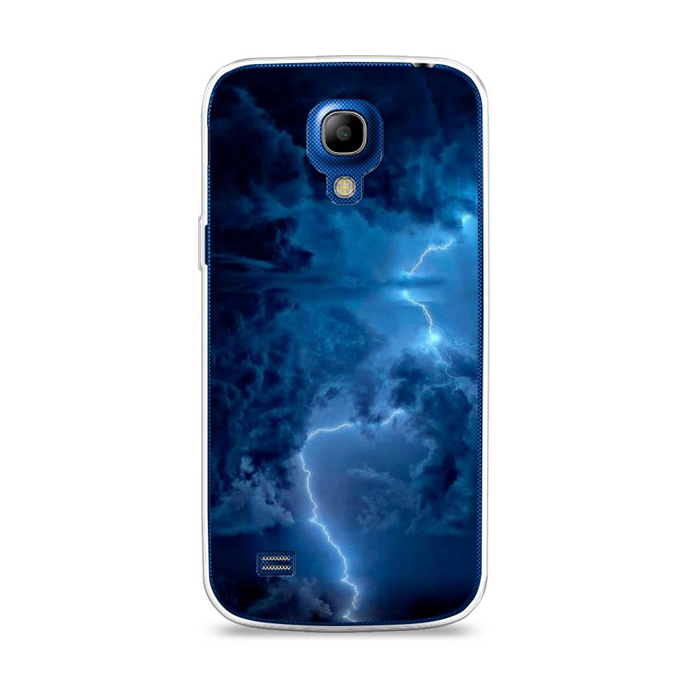 

Чехол Awog на Samsung Galaxy S4 mini / Самсунг S4 mini "Молния", Синий, 24050-4