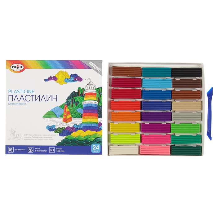 

Восковой пластилин ТероПром классический разноцветный 3907386, 3907386