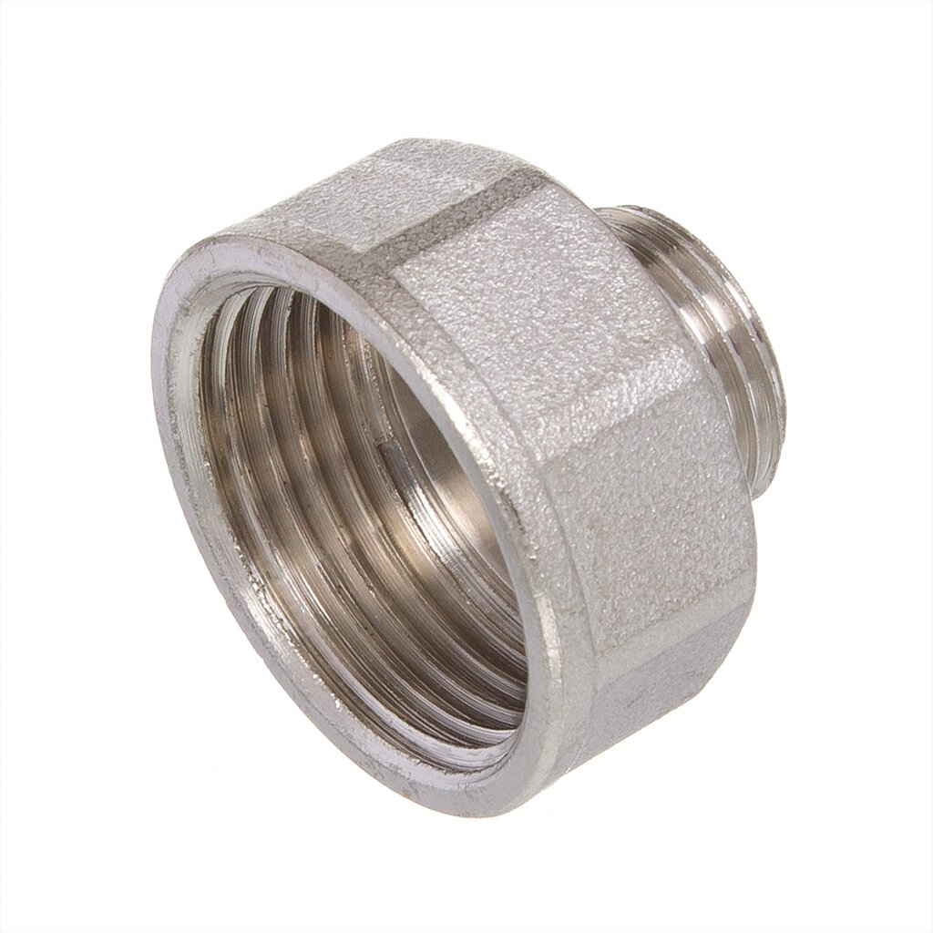 Переходник 3/4"x1" 1/2, Ш-Г, никель, STI, ТТ000013402 100048954635 серебристый